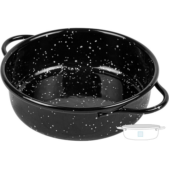 Casserole "Fuente" Enamelled Black Iron